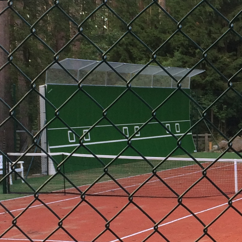 Smash-back tennis training wall 